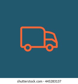 Trucking icon Flat