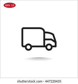 Trucking icon Flat.