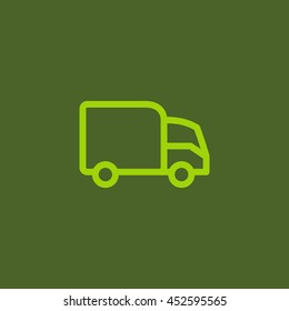 Trucking icon Flat.