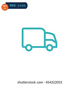 Trucking icon Flat.