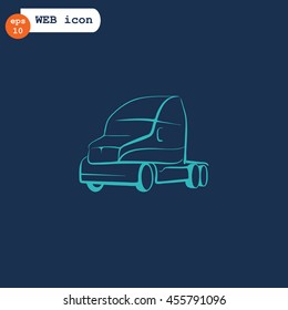 Trucking icon Flat.