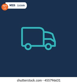 Trucking icon Flat.
