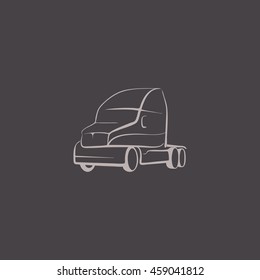 Trucking icon Flat.