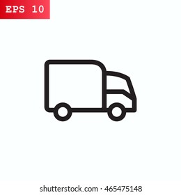 Trucking icon Flat.