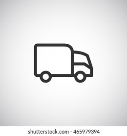 Trucking icon Flat.
