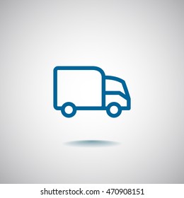 Trucking icon Flat.