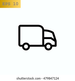 Trucking icon Flat.