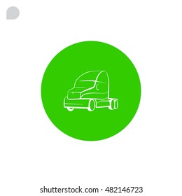 Trucking icon Flat.