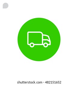 Trucking icon Flat.