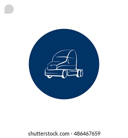 Trucking icon Flat.