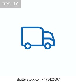 Trucking icon Flat.