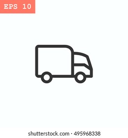 Trucking icon Flat.