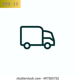 Trucking icon Flat.