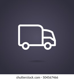 Trucking icon Flat.