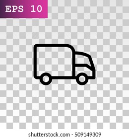 Trucking icon Flat.