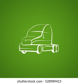 Trucking icon Flat.