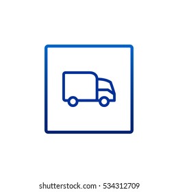 Trucking icon Flat.