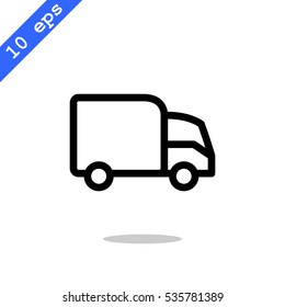 Trucking icon Flat.