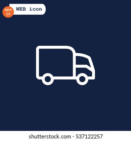 Trucking icon Flat.