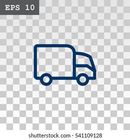 Trucking icon Flat.