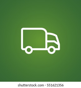 Trucking icon Flat.