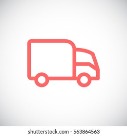 Trucking icon Flat.