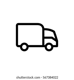 Trucking icon Flat.