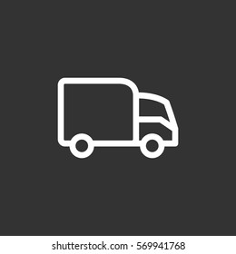 Trucking icon Flat.