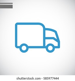 Trucking icon Flat.