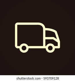 Trucking icon Flat.