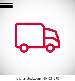 Trucking icon Flat.