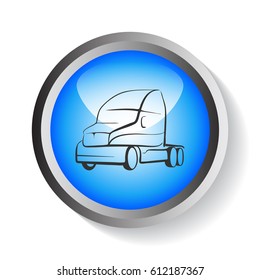Trucking icon Flat.
