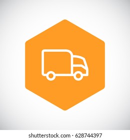 Trucking icon Flat.