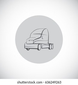Trucking icon Flat.