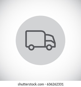 Trucking icon Flat.