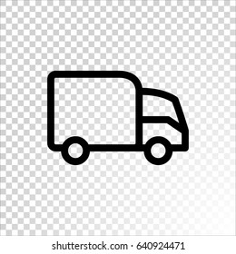 Trucking icon Flat.
