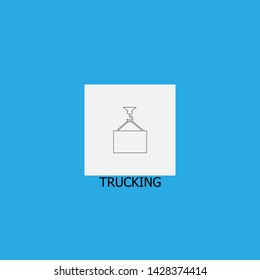 trucking icon sign signifier vector