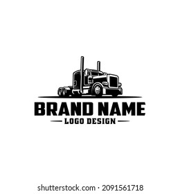 trucking industry, american truck, big rig logo vector