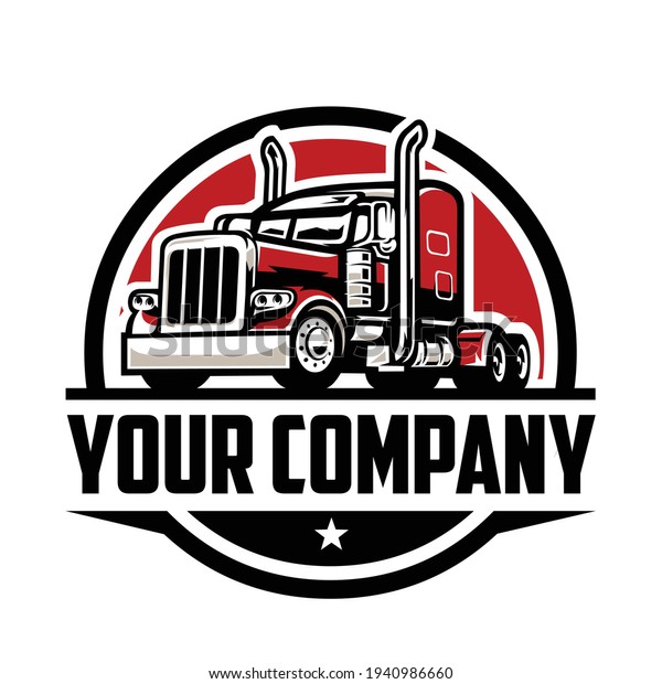 Trucking Logo Company Premium Truck Logo Stock Vector (Royalty Free ...