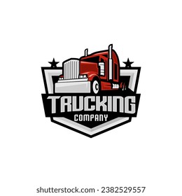 Logo der Firma Trucking Logo Premium Vector Truck Logistic Logo Vektor