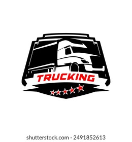 Trucking Logo Logistic Company Logo. Premium Vector Truck Logo Vector