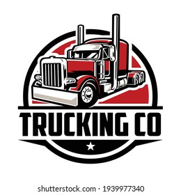 Trucking logo. Premium vector logo design isolated. Ready made logo concept