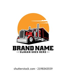 Trucking logo. Premium vector logo design isolated. Ready made logo concept