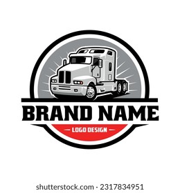 Trucking logo. Premium vector logo design isolated. Ready made logo concept