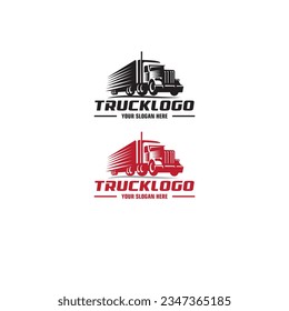 Trucking logo. Premium vector logo design isolated. Ready made logo concept