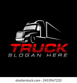 Trucking-Logo-Vorlage. Design-Vektorgrafik