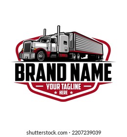 trucking logo truck and trailer