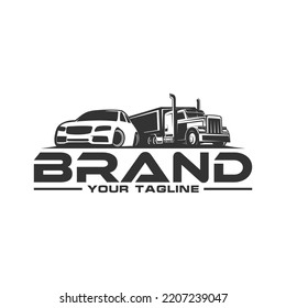 trucking logo truck and trailer