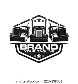 trucking logo truck and trailer