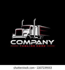 trucking logo truck and trailer